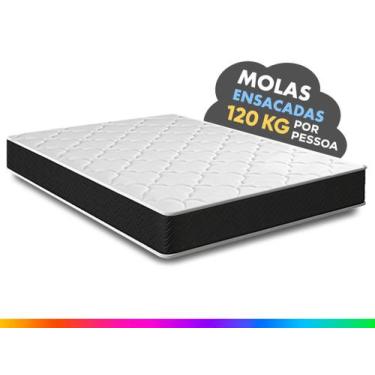 Imagem de Colchão Casal Molas Ensacadas Pergola Europillow 138x188x23cm - Maestr