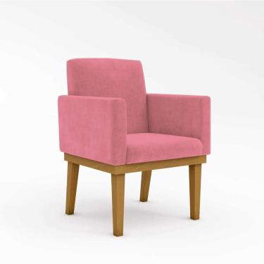 Imagem de Cadeira Para Penteadeira Quarto Base Reforçada rosa