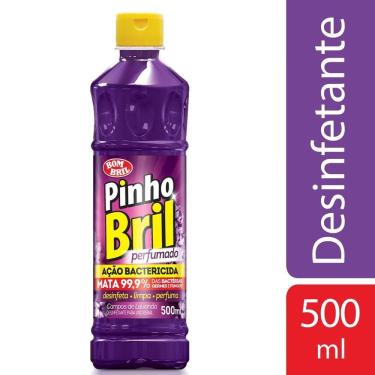 Imagem de Desinfetante Pinho Bril Campos de Lavanda 500ml - Embalagem c/ 12 Unidades