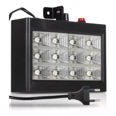 Imagem de Strobo Ritmico Iluminação 12 Cores Led Rgb Pra Festa Balada