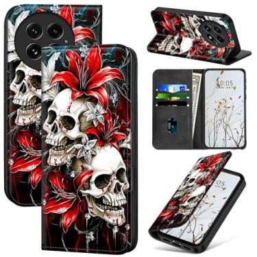 Imagem de Dikoer Capa carteira para OnePlus 13 6,8 polegadas mulheres homens, capa flip com suporte slots para cartões, fecho magnético, proteção absorvente de choque, capa de telefone para OnePlus 13 5G