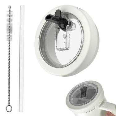 Imagem de CloudValley Tampa de canudo de substituição para Stanley Quencher 1,134 g, tampas à prova de derramamento de silicone [destacável e fácil de limpar] Acessórios reutilizáveis de tampa de copo