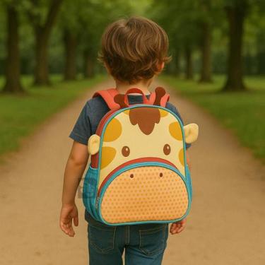 Imagem de Mochila Infantil Com Alças Creche Escolar Passeio Bichinhos Pets Refor