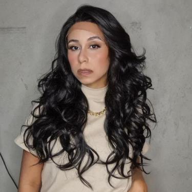 Imagem de Peruca lace front ondulada ombre repartição livre - The Stylist, 1b - 