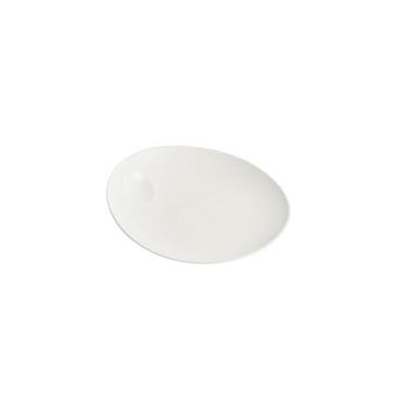 Imagem de Prato de jantar ocidental branco de cerâmica, prato redondo de salada de mesa de hotel - 25,4 cm