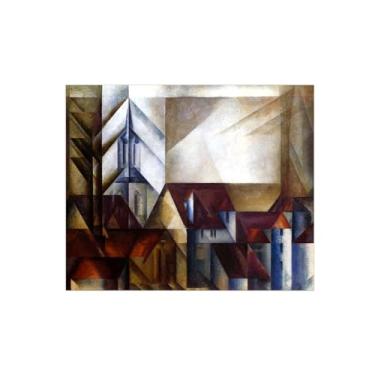 Imagem de Lyonl Feininge famosa impressão em tela - imagens para sala de estar - pintura de arte de parede moderna - sem título 3-reprodução 20x25cm8x10in sem moldura