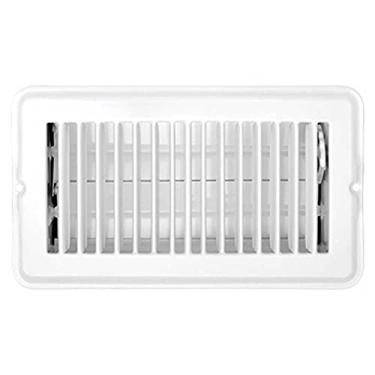 Imagem de RV Designer H873, Registro de piso de metal com amortecedor, 20 x 10 cm, branco, ferragens internas