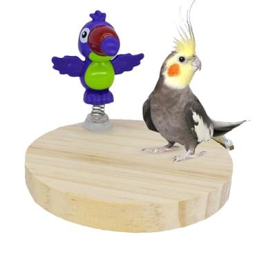 Imagem de Poleiros Para Papagaios - Poleiros Para Gaiolas De Aves - Brinquedo Natural Mastigável de Enriquecimento e Acessórios de para Aratinga, Galinha, Pombo em Ambiente Interno