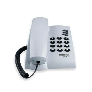 Imagem de Telefone Fixo Intelbras Pleno Sem Chave de Bloqueio Cinza