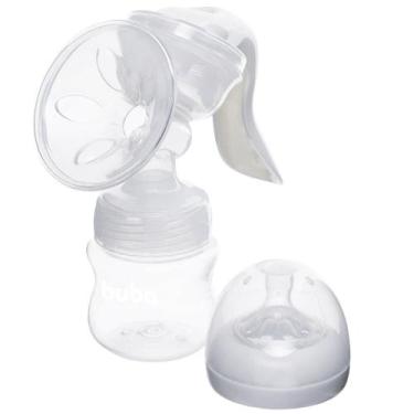 Imagem de Bomba Extratora Manual de Leite Materno Mamadeira 120ml Buba