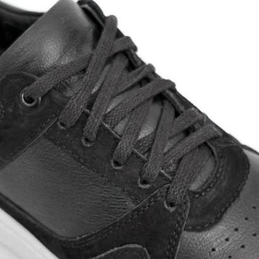 Imagem de Tênis Casual Sneaker Masculino Confort Sola Quadrada Couro Cor:;Tamanho:43;Gênero:Homem-Masculino