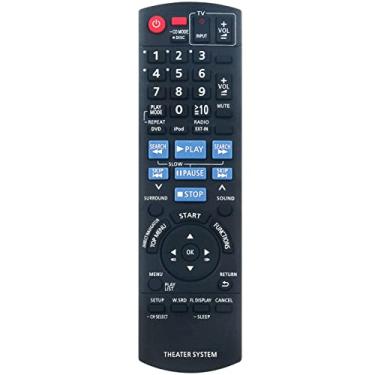 Imagem de Controle remoto de substituição N2QAYB000359 para sistema de home theater Panasonic SC-PT770 SC-PT673 SC-PT670 SB-HF770 SB-HC470 SB-HS470 SB-HW460 SA-PT670 SA-PT673 SA-PT770
