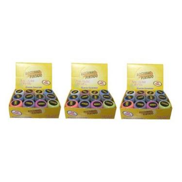 Imagem de Tinta Liquida Facial Colorida 36 Unidades 15ml Cada - Rostinho Pintado