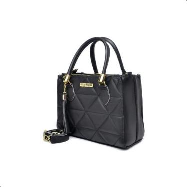 Imagem de Bolsa Feminina Media Transversal Dubai Colors Shopbag Oficial, Preta