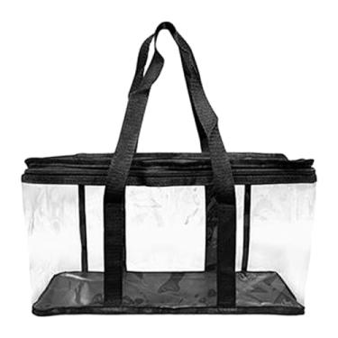 Imagem de Ioensy Bolsa para armazenamento de DVD, suporte para CD, proteção contra poeira, zíper, livros com alças, organizador de mídia para biblioteca, quarto, 38 Cm X 15 Cm X 21