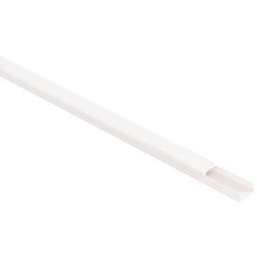 Imagem de Canaleta 20x10x2000 Mm Tramontina Branca Com Fita Dupla Face Sem Divisória Tramontina