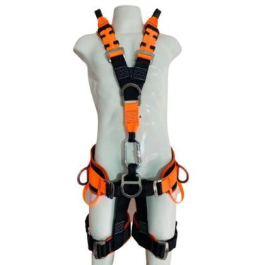 Imagem de Cinto de Segurança Tipo Paraquedista 7 pontos material em aço Inox. - 