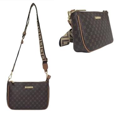 Imagem de Bolsa monograma pequena com alça personalizada Luz da Lua