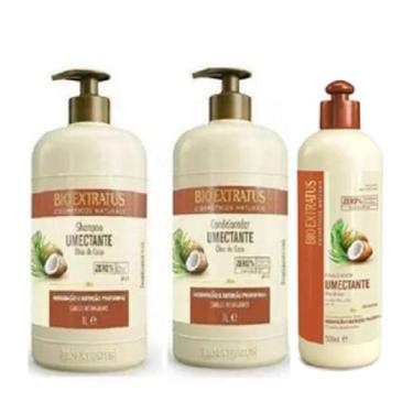 Imagem de Bio Extratus Umectante Óleo de Coco (Shampoo+Condicionador 1L+Finaliza