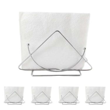 Imagem de 5un Porta Guardanapo inox de mesa p/ cozinha bar restaurante - Rio Tij