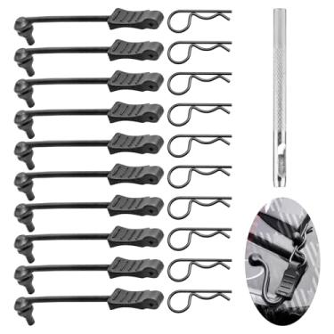 Imagem de 10 peças de clipes de corpo AllinRC RC com abas de puxar e perfurador de furo de 4 mm para todas as atualizações de carroceria Traxxas Arrma Redcat Axial Losi HSP HPI Kyosho RC Car Truck Crawler Body