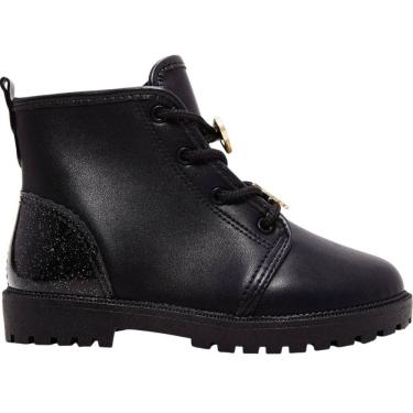 Imagem de Bota Coturno Infantil Menina Casual Dia a Dia Passeio com Apliques e Brilho Molekinha 2126.529