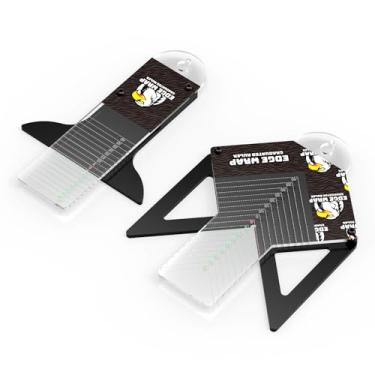 Imagem de EHDIS Alinhador de acrílico de borda de canto para artesanato, guias de corte de decalque de sinal, régua graduada, instalações de filme, ferramenta de estêncil de marcação de sinal