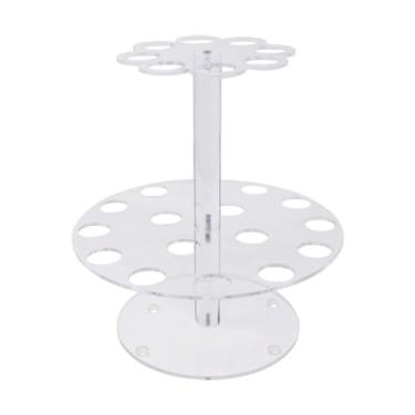 Imagem de DimyFew Suporte de acrílico para casquinha de sorvete, suporte para cupcakes, transparente e prático para cupcakes na cozinha, para cozinhar pipoca