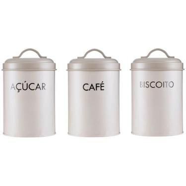 Imagem de Jogo de Potes Haus Concept com Tampa Redondo - 110ml 57704/498 3 Peças