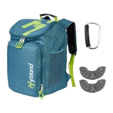 Imagem de Hytiland Mochila Interna À Prova D'Água Para Gelo Com 3 Peças, Bolsa Patins, Vários Bolsos, Adequada Homens E Mulheres, Capa Acessórios De Patinação, Mosquetão Trava Toalha, Azul C