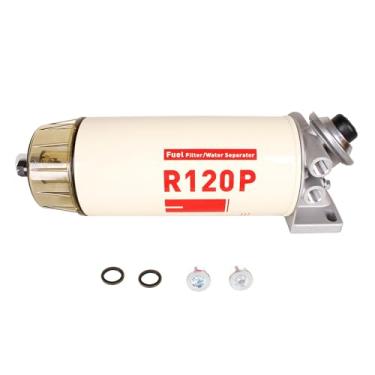 Imagem de SouthMarine Conjunto De Filtro Combustível E Separador Água Para Motor Barco R120P 4120R 6120R Marítimo Spin-On Diesel Série Racor 390, 490 690, 10 Mícrons