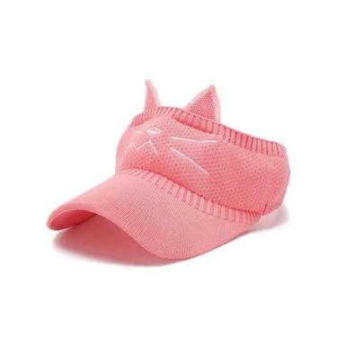 Imagem de Viseira Infantil Gatinho Uv50verão Praia Sol Piscina Passeio - Bonés i