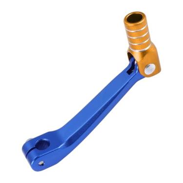 Imagem de A ABSOPRO Alavanca de câmbio dobrável de motocicleta para Honda CRF150F 2003-2017 Braço de alavanca de mudança de pedal azul dourado prateado