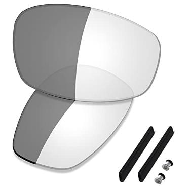 Imagem de SAUCER Lentes de reposição premium e kits de borracha para Oakley Split Jacket OO9099 | Split Jacket Low Bridge Fit Óculos de sol de alta defesa - Ativado fotocromático