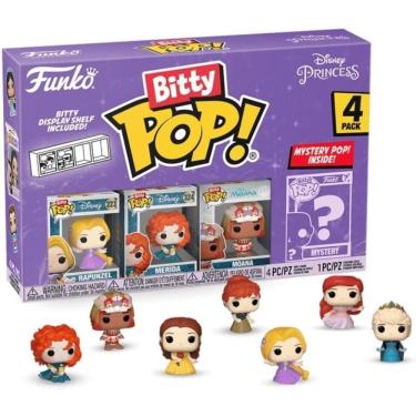 Imagem de Bonecos Funko DISNEY PRINCESS Bitty POP 4PK
