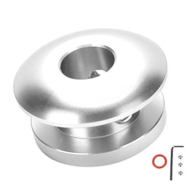 Imagem de Molho de Mudança de Botão Universal Ajuste para a Maioria Dos Carros Aplicação Com a Fixação do Material Capa de Poeira Item de Metal de Tipo: Molagem de Mudança (C (prata))