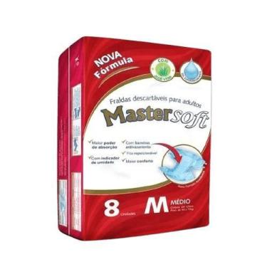 Imagem de Fralda Geriátrica Masterfral Soft M 8 Unidades