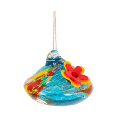 Imagem de predolo Alimentador de Pássaros de Janela, Alimentador de Pássaros de Vidro Soprado Feito à Mão, Decoração de Jardim Moderna Resistente a Abelhas, Presente Pa, a