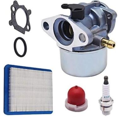 Imagem de Ewillownm compatível com carburador de substituição para motor Briggs Stratton 6-6,75 HP Murray Craftsman Snapper corta-relvas de 22 polegadas