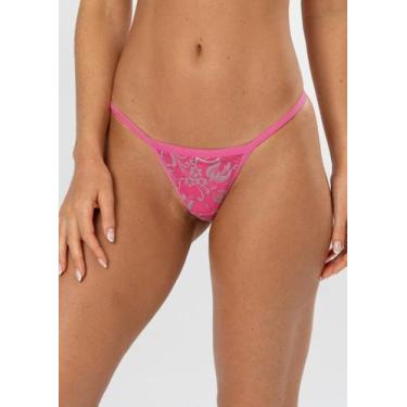 Imagem de Calcinha Fio Duplo String de Renda Bicolor - Gimara, M, Luciana