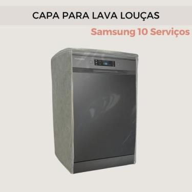 Imagem de Capa para lava louças samsung 10 serviços transparente flex - Clean Ca