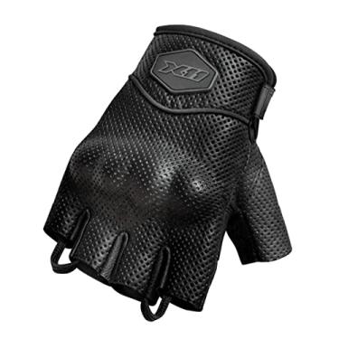 Imagem de Luva X11 Route 2 Meio dedo Couro Proteção Moto Bike Motoboy - PP