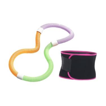 Imagem de UGPLM Aro de exercícios com peso para fitness, adulto, PVC, confortável, dobrável, equipamento de treinamento para cintura, esportes ao ar livre, pernas, 1 Kg