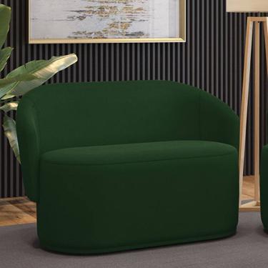 Imagem de Sofá 2 Lugares Namoradeira Orgânica para Sala Malu Suede M11 - D`Rossi