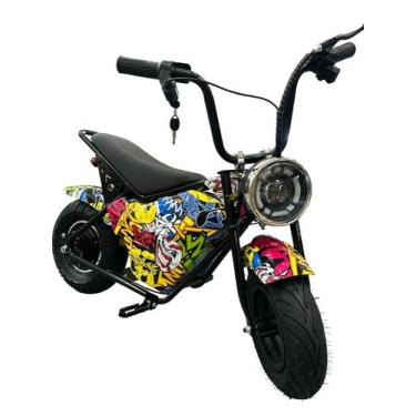 Imagem de Mini Moto Elétrica Infantil 6,5 250w 60kg 21km/h Com Led B - Shark Blu