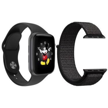 Imagem de Kit 1 Smartwatch Ld5 Preto + 1 Pulseira Extra Preto