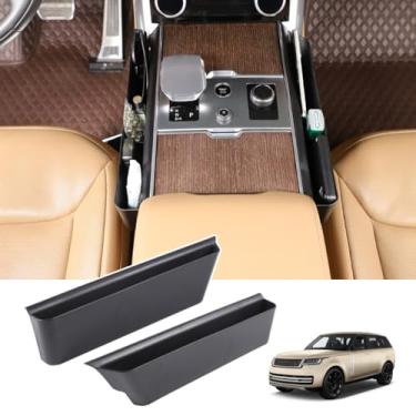 Imagem de JONKOKO Caixa de armazenamento de câmbio de carro, organizador de bandeja lateral para console de câmbio de marchas compatível com Land Rover Range Rover Vogue L460 2023-2024 Acessórios de