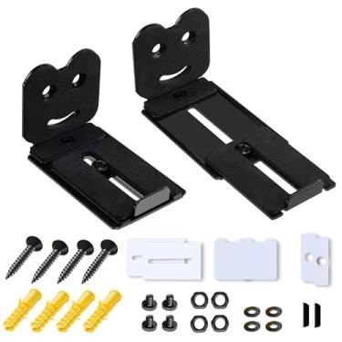 Imagem de Suporte de parede Soundbar – Suporte de alto-falante universal para Samsung, Sony, LG, Vizio, Bose, JBL e mais, suportes de barra de som para sala de estar, quarto, profundidade ajustável de 7,9 a 13