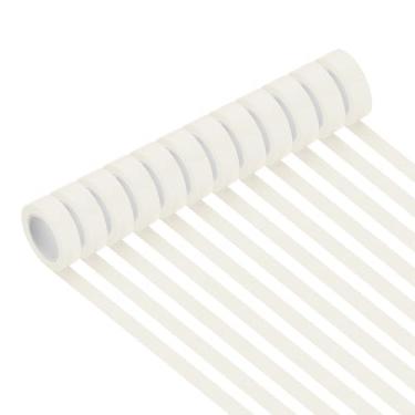 Imagem de PATIKIL Fita adesiva branca 9/40.6 cm x 14 jardas, 12 rolos código de cores etiquetagem fita de pintores para artes artesanato pintura parede laboratório de ciência organização