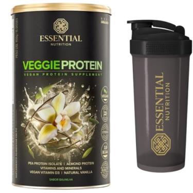 Imagem de Combo Essential Nutrition - Veggie Whey Protein - Vanilla + Coqueteleira